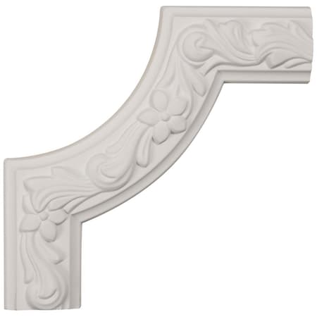 Ekena Millwork 8"W x 8"H x 1 7/8"P Sussex Floral Panel Moulding Corner (matches moulding PML02X00SU) PML08X08SU
